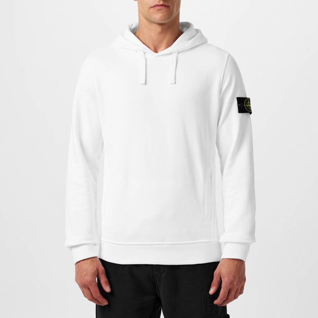 Stone Island Heavyweight Fleece Oth Hoodie - Bianco V0001